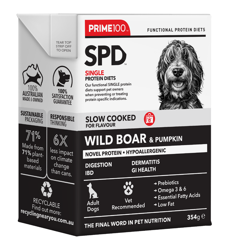 Prime 100 Spd™ Slow Cooked Wild Boar & Pumpkin 354g