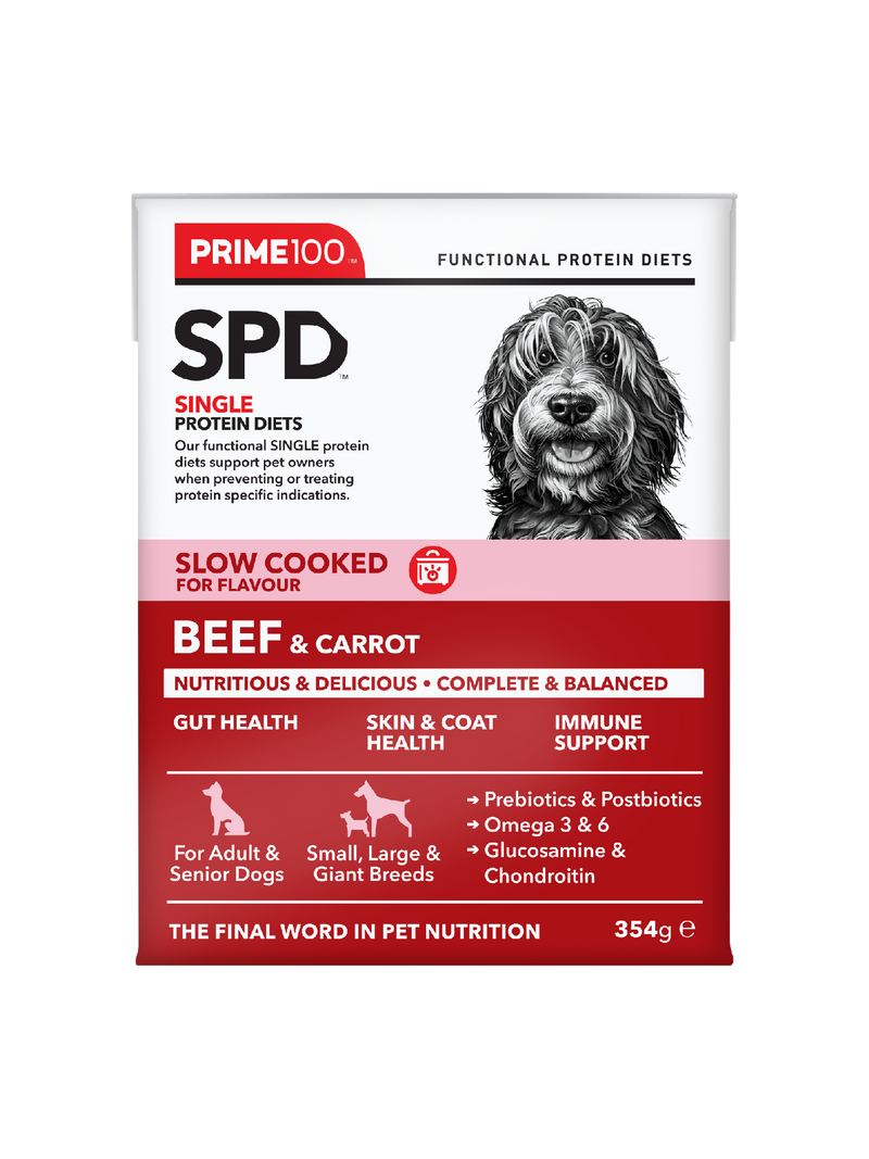 Prime 100 Spd™ Slow Cooked Beef & Carrot 354g