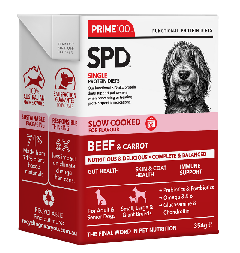 Prime 100 Spd™ Slow Cooked Beef & Carrot 354g