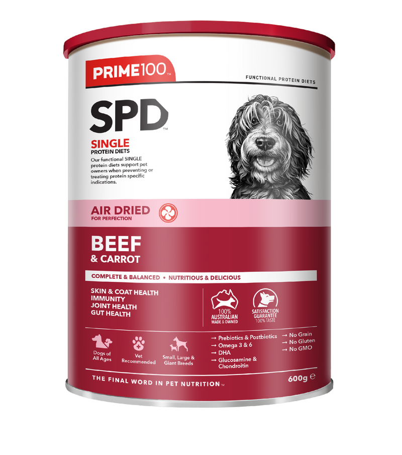 Prime 100 Spd™ Air Dried Beef & Carrot 600g