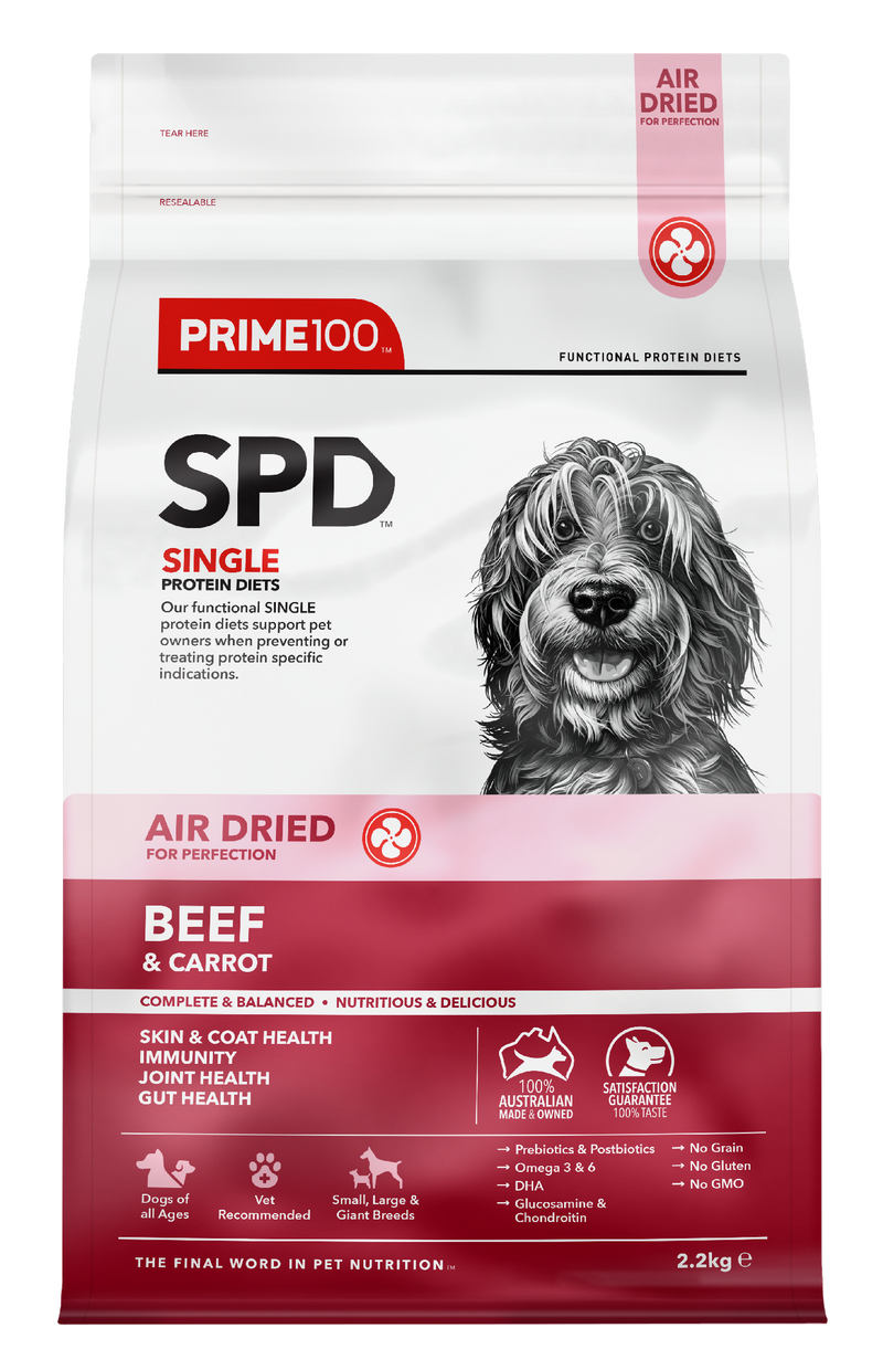 Prime 100 Spd™ Air Dried Beef & Carrot 2.2kg