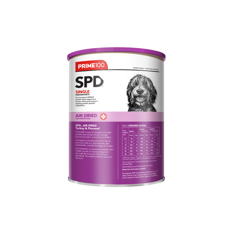 Prime 100 Spd™ Air Dried Turkey & Flaxseed 600g