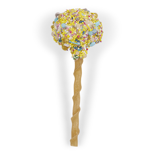 Barney's Barkery Dog Cake Pop - Yellow