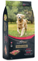 Supervite Gold Label Adult Beef Dog Food 3kg