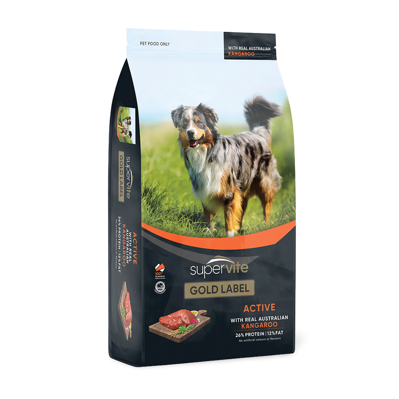 Supervite Gold Label Dog Food Active Kangaroo 7.5kg