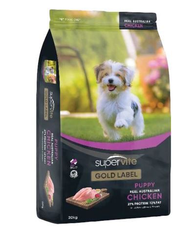 Supervite Gold Dog Food Puppy Chicken 20kg *store Pick Up Or Local Delivery Only*