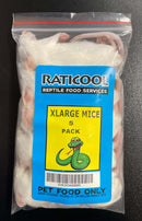 Raticool Reptile Food Frozen Xl Mice 5 Pack (local Pick Up Only)