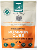 Nature Island Freeze Dried Pumpkin Cube Treats For Cats & Dogs 50g