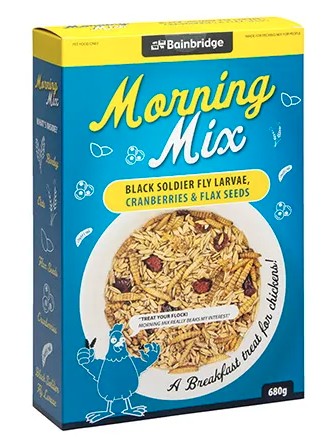 Bainbridge Morning Mix - Black Soldier Fly Larvae, Cranberries & Flax Seed For Chickens 680g
