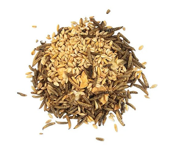 Bainbridge Morning Mix - Black Soldier Fly Larvae, Banana & Almonds For Chickens 680g