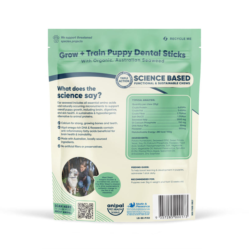 Anipal Dog Treats Grow & Train Puppy Dental Stick 160g