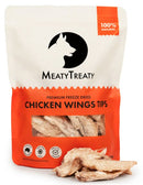 Meaty Treaty Freeze Dried Chicken Wing Tips Dog Treat 80g