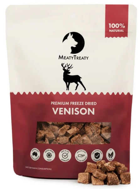 Meaty Treaty Freeze Dried Venison Dog Treat 70g