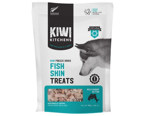 Kiwi Kitchens Freeze Dried Dog Treat Fish Skin 110g