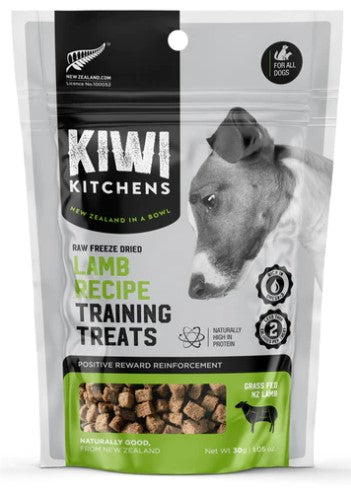 Kiwi Kitchens Freeze Dried Dog Training Treats Lamb 30g