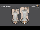 Blitz Dog Toy Rubber Lick Bone Grey Large