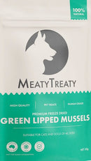 Meaty Treaty Freeze Dried Green Lipped Mussels Dog & Cat Treats 50g