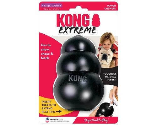 KONG EXTREME DOG TOY BLACK EXTRA LARGE
