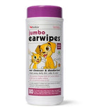 Petkin Ear Wipes Jumbo 80's