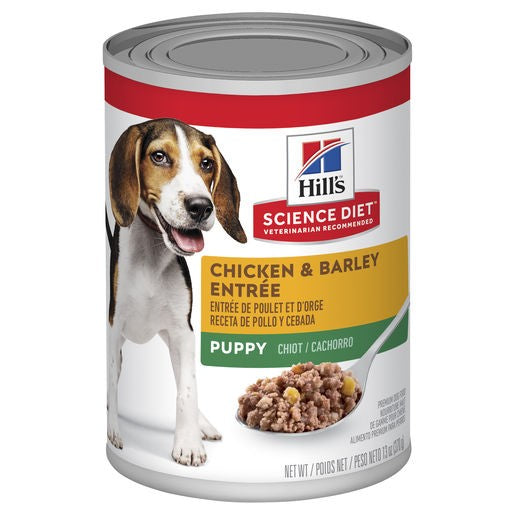 Hill's Science Puppy Chicken & Barley Entree Canned Dog Food 370gm