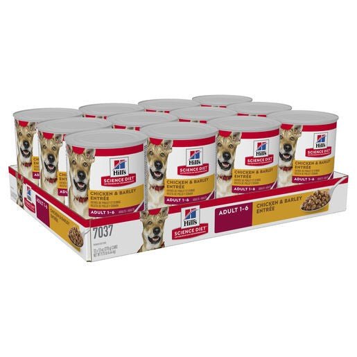 Hill's Science Diet Adult Chicken & Barley Entree Canned Dog Food 370g