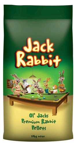 Jack Rabbit Ol'jacks Premium Rabbit Pellets 20kg * Store Pick Up Or Local Delivery Only *