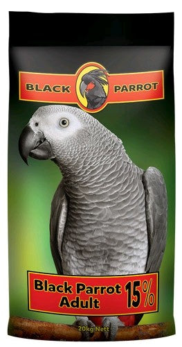 Black Parrot Adult Pellets 15% Bird Food 20kg *store Pick Up Or Local Delivery Only*