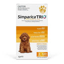 SIMPARICA TRIO 1.25-2.5Kg PUPPY FLEA, TICK & WORM CHEW 3 PACK