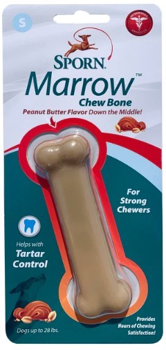 Sporn Marrow Bone Dog Chews Peanut Butter Small