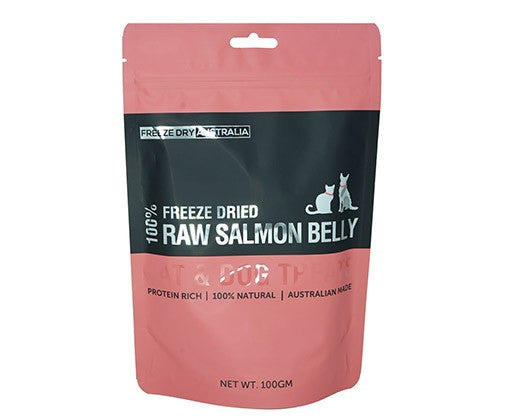 Freeze Dried Salmon Bellies 100g