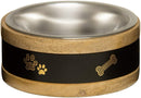 WOODEN RING DOG BOWL 0.5LTR