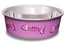 BELLA CAT BOWL X-SMALL FISH PINK