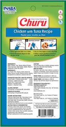 Inaba Dog Treat Churu Chicken With Tuna 4x14g Tubes 56g