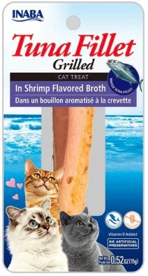 Inaba Cat Treat Tuna Fillet In Shrimp Broth 15g