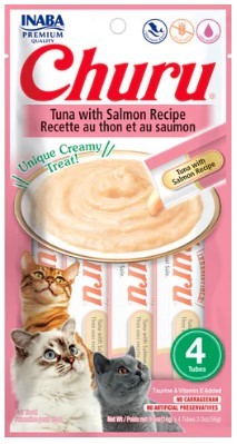 Inaba Cat Treat Churu Tuna With Salmon 4 Pack 56g