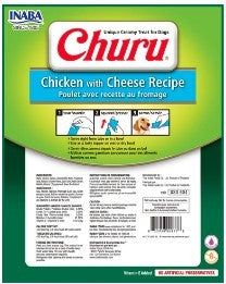 Inaba Dog Treat Churu Chicken With Cheese 8x20g Tubes 160g