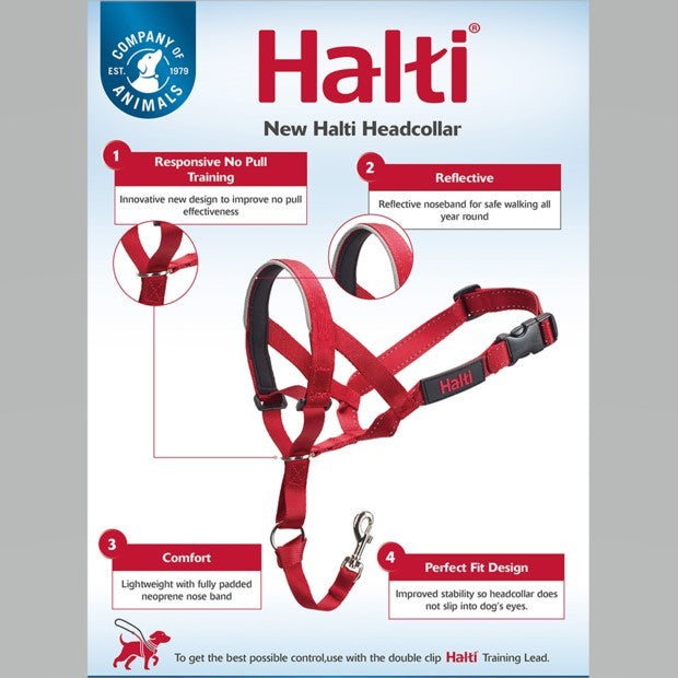 Halti Headcollar Black By Company Of Animals