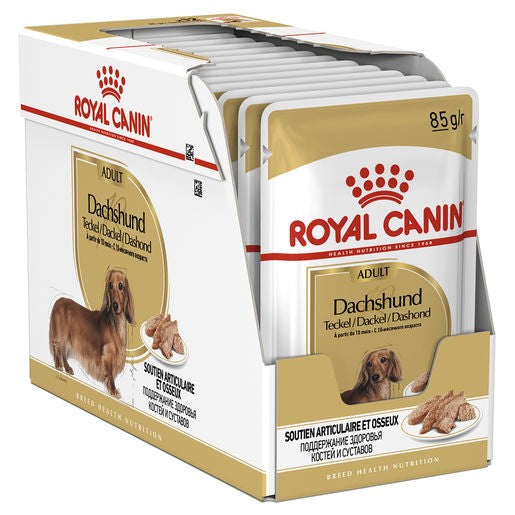 Royal Canin Wet Dog Food Dachshund Pouches 12 X 85g Pack