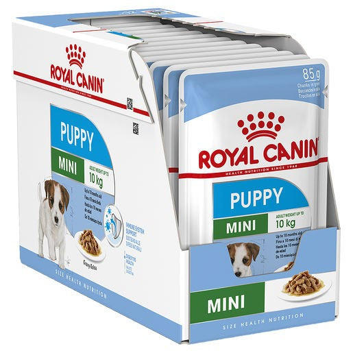 Royal Canin Mini Wet Dog Food Puppy Pouches 12 X 85g