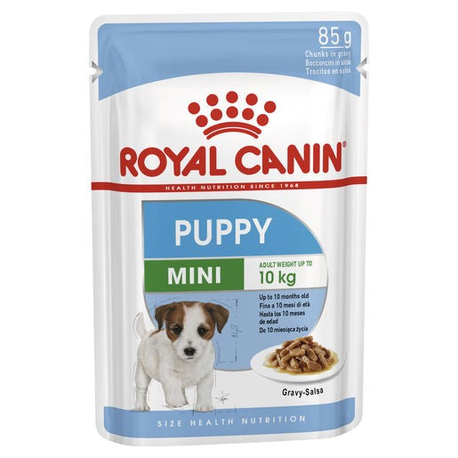 Royal Canin Mini Wet Dog Food Puppy Pouches 12 X 85g