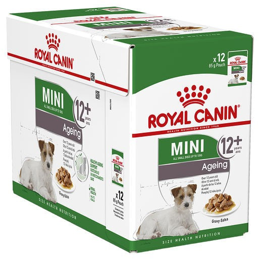 Royal Canin Mini Wet Dog Food Ageing 12+ Pouches 12 X 85g