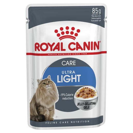 ROYAL CANIN CAT POUCHES ULTRA LIGHT JELLY 12 X 85G