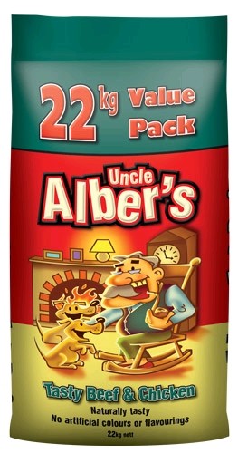 Uncle Albers 22kg Tasty Beef & Chicken * Store Pick Up Or Local Delivery Only *