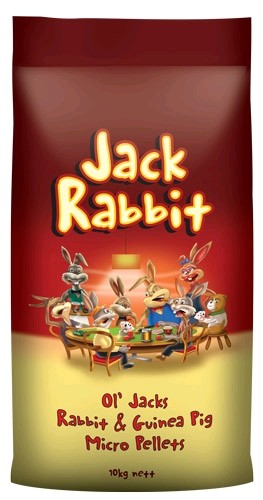 Jack Rabbit Ol'jacks Rabbit & Guinea Pig Micro Pellets 10kg * Store Pick Up Or Local Delivery Only *