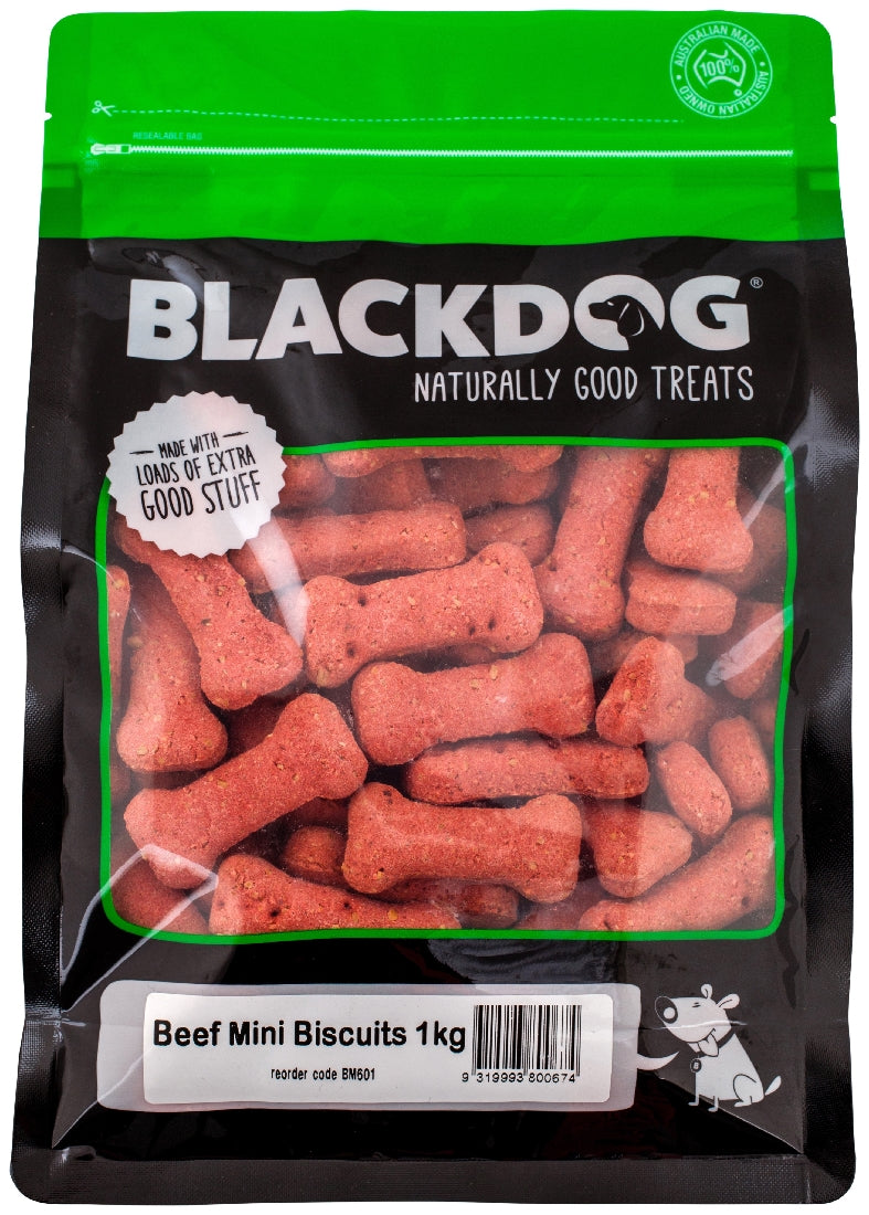 Blackdog Mini Dog Biscuits Beef 1kg