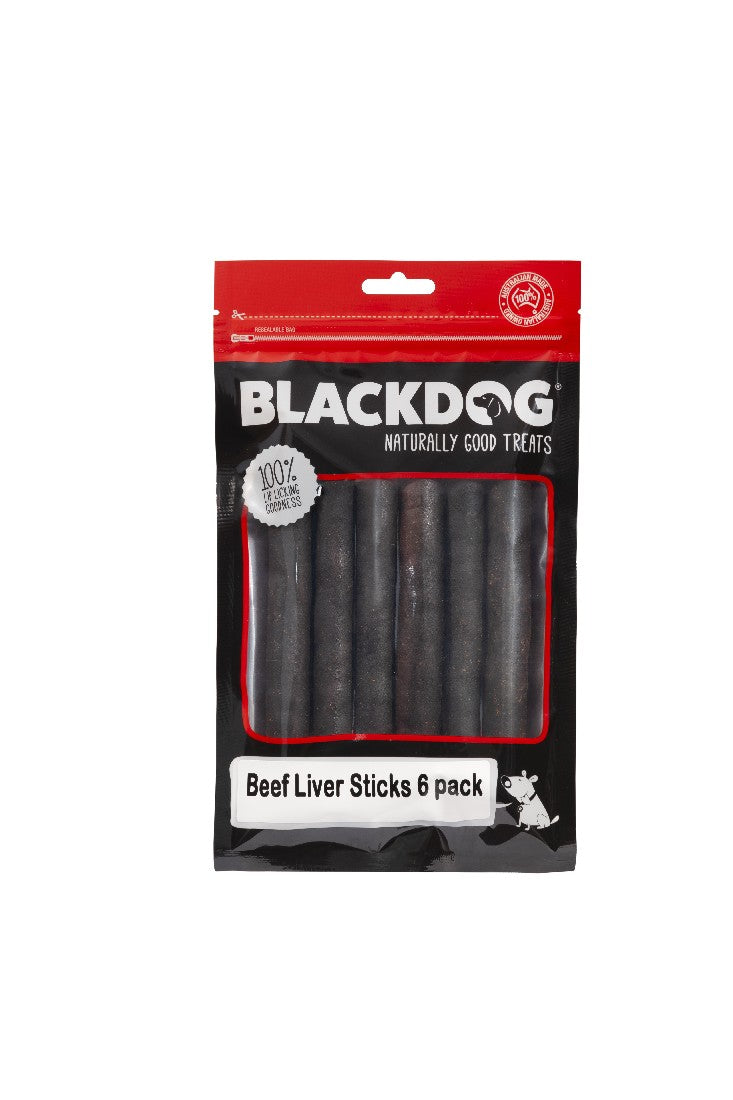 BLACKDOG BEEF LIVER STICKS 6PK