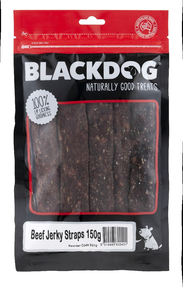 Blackdog Beef Jerky Straps 150g