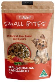 Tidbits Small Bites Kangaroo Dog Biscuits 180g