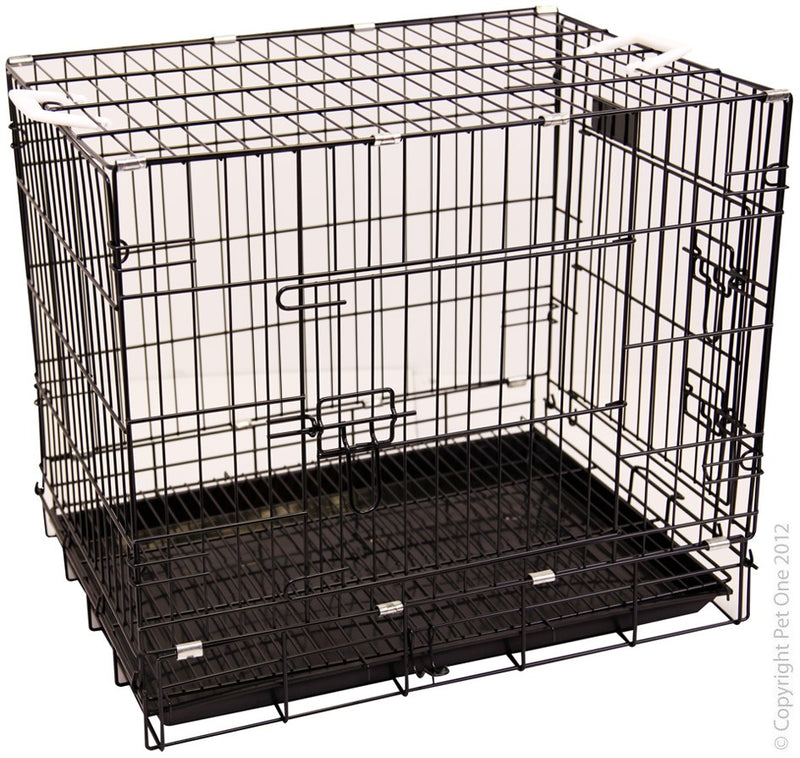 Pet One Collapsible Cage Black D24