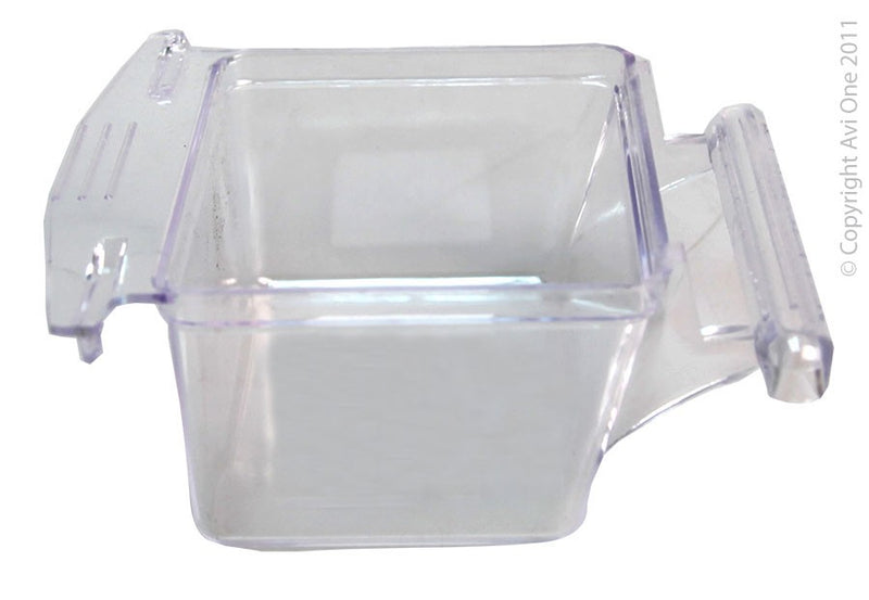 Avi One Covered Cup Feeder Plastic